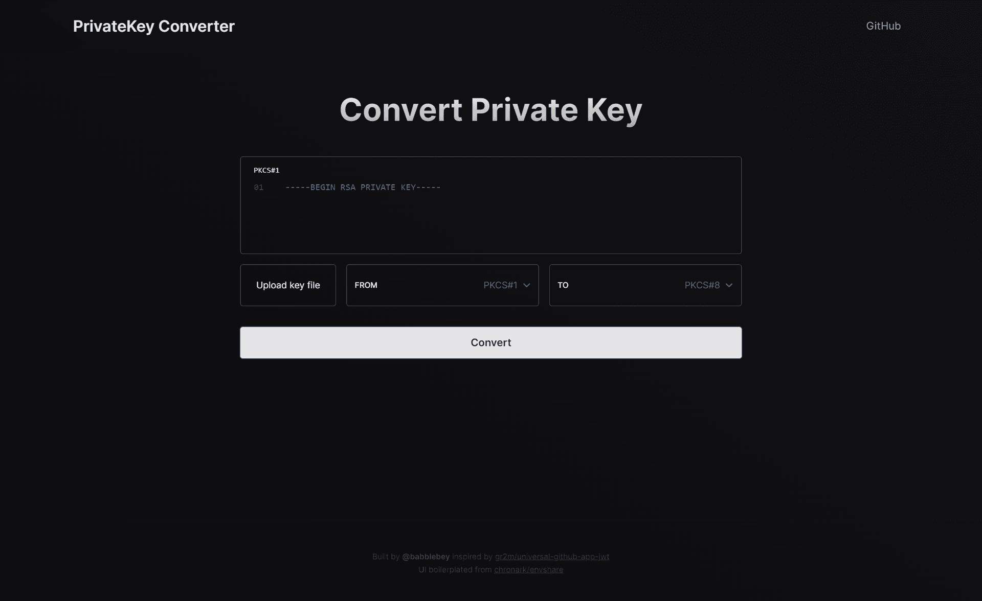 Private Key Converter